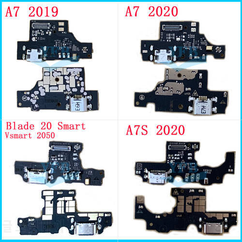 10PCS For ZTE Blade 20 V Smart 2050 A3 A5 A7 A7S V 2019 2020 USB Charging Board Dock Port Charge Flex Cable