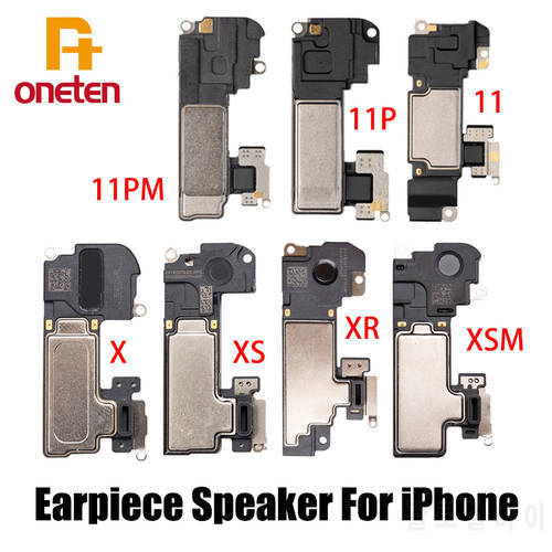 Original Earpiece Speaker For iPhone X XR XS Max 11 12 13 Pro Max mini Ear Piece Sound Speaker Flex Cable Inner Replacement Part