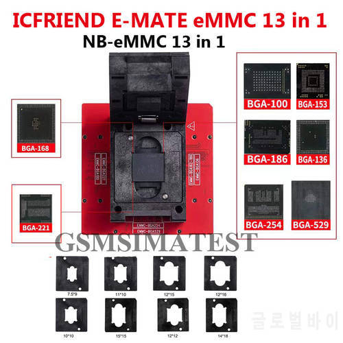 2023 ICFRIEND E-MATE EMMC 13 in 1 with Z3X Easy Jtag Plus box ,Medusa Pro Box,Riff box