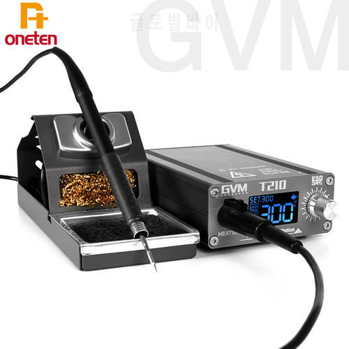 GVM T210 Intelligent Constant Temperature Soldering Station With Electric Soldering Iron Head For Phone Repair Rework Station