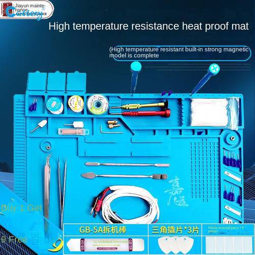 Wholesale Mobile Phone Repair Work Mat Magnetic Thermal Insulation Mat Silicone anti-static Mat High Temperature Resistance