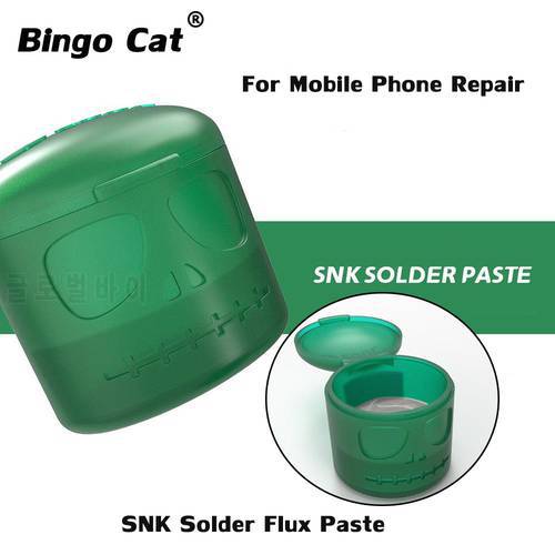 2UUL SNK Solder Flux Paste With Silver Tin Mud Stencil Welding Tool Low Temperature Melting Point 148/189℃ Tin IC CPU Reballing
