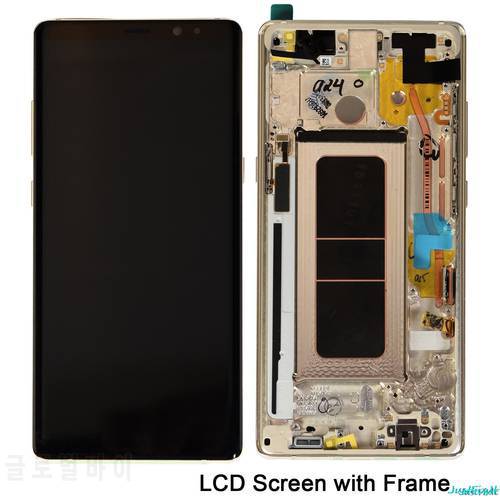 Super Amoled For Samsung Galaxy Note 8 N9500 N950FD N950U Lcd Display Touch Screen Digitizer with Burn-in Shadow