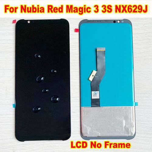 Best Working Sensor For ZTE Nubia Red Magic 3 3S NX629J LCD Display Touch Panel Screen Digitizer Assembly + Frame Phone Pantalla