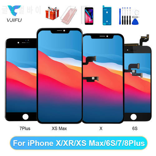 Original LCD Display For iPhone X 11 XR XS Pro Max Screen For iphone 6 6S 7 8 Plus Pantalla Replacement Touch Digitizer Aseembly