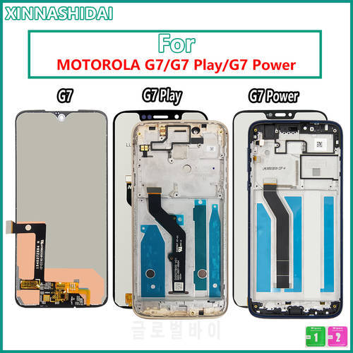 Display For Motorola Moto G7 Play XT1952 G7 XT1962 G7 Power LCD Touch Screen sensor Panel Digiziter assembly Replacement