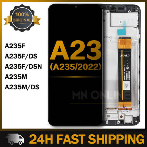 Original LCD For Samsung Galaxy A23 A235 A235M SM-A235F/DS LCD Display Touch Screen Digitizer Assembly For Samsung A235F LCD