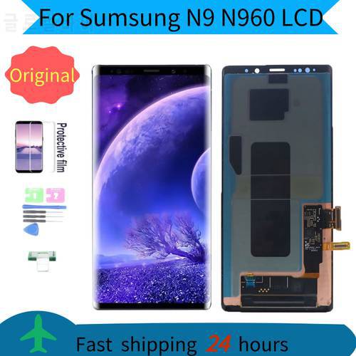 Original AMOLED lcd For Samsung Galaxy Note9/N960F N960 N960N Lcd Display Touch Screen Digitizer Assembly For note9 Repair Parts