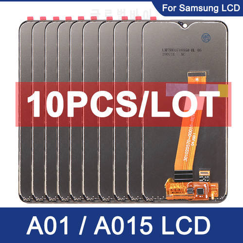 10Pcs/Lots For Samsung Galaxy A01 A015 LCD Display Touch Screen Digitizer For Samsung A01 A015F A015G A015DS LCD Replacement