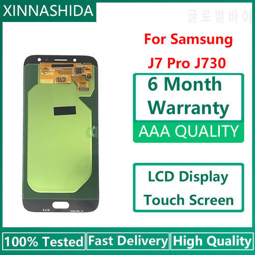 For Samsung Galaxy J7 Pro 2017 J730 J730F Display J7 100% Tested Working LCD Touch Screen Digitizer Assembly