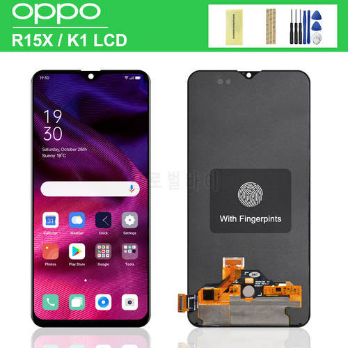 Super AMOLED/TFT 6.4 inch For Oppo R15x PBCM10 PBCT10 LCD Display Touch Screen Digitizer AssemblyFor Oppo K1 LCD PBCM30