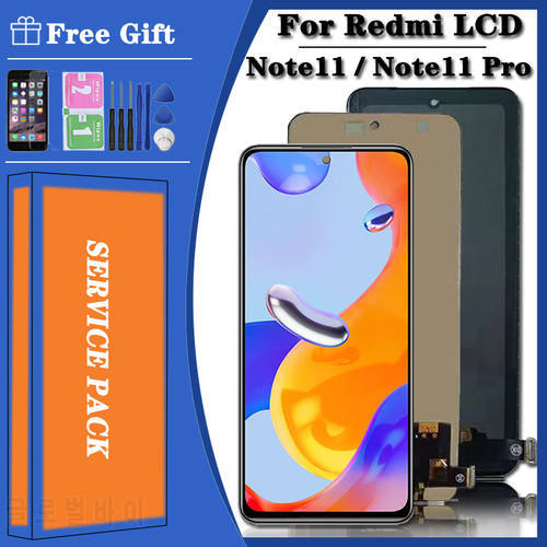100%Test For Redmi Note11 LCD With Touch Screen 2201117TG 2201117TI 2201117TY Display For Xiaomi Redmi Note 11 Pro LCD 2201116TG