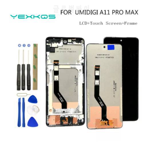 100% Original New 6.8 Inch LCD Display + Touch Screen Digitizer + Frame Assembly Digitizer For UMIDIGI A11 PRO MAX