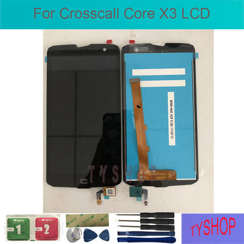 100% Tested Well New LCD Display With Touch Screen Digitizer Assembly For Crosscall Core X3 Replacement With Tools