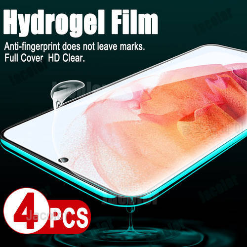 4PCS Hydrogel Film For Samsung Galaxy A42 A52s S22 S20 S21 FE Plus Ultra 5G 4G Water Gel Screen Protector A 42 52 S S 20 21 22