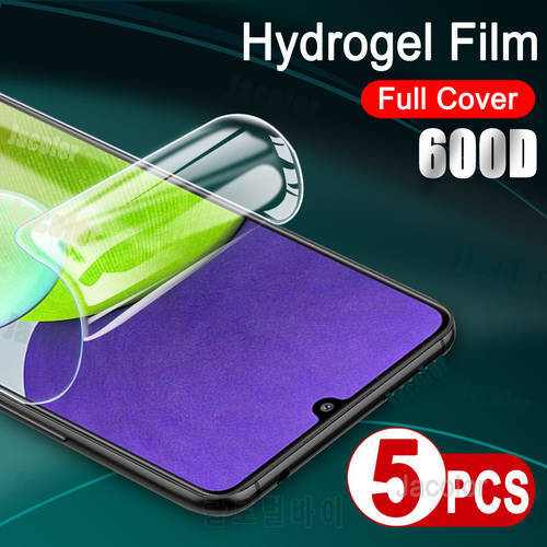5pcs Hydrogel Film For Samsung Galaxy A52s A52 A22 5G 4G Water Gel Film Screen Protector A 52s 52 S 52 22 5/4G 600D Soft Front