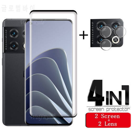 4-in-1 For Oneplus 10 Pro Glass For Oneplus 10 Pro Tempered Glass Protective 9H Screen Protector For Oneplus 10 Pro Lens Glass