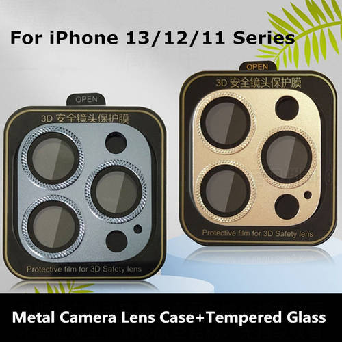 Camera Lens Protectors For iPhone 13 12 Pro Max Camera Metal Ring Glass for iPhone 11 12pro max 12 13mini 13pro Protective Cap