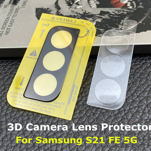 3D Camera Lens Protector For Samsung Galaxy S21 FE S20 S21 Ultra Plus Note 20 Ultra Z Flip3 S20 FE Curved Edge Camera Lens Glass