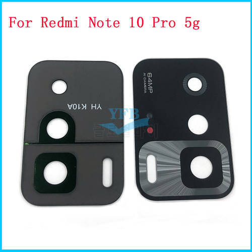 10pcs For Xiaomi Redmi Note 10S 10 Pro 4G 5G Rear Back Camera Glass Lens Cover With Adhesive Sticker