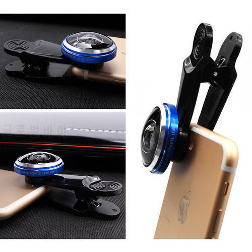 Fish Eye Phone Lens 235 Degree Wide Angle Universal Clip For iPhone 13 Pro Max Samsung Xiaomi Huawei Mobile Phone Lenses