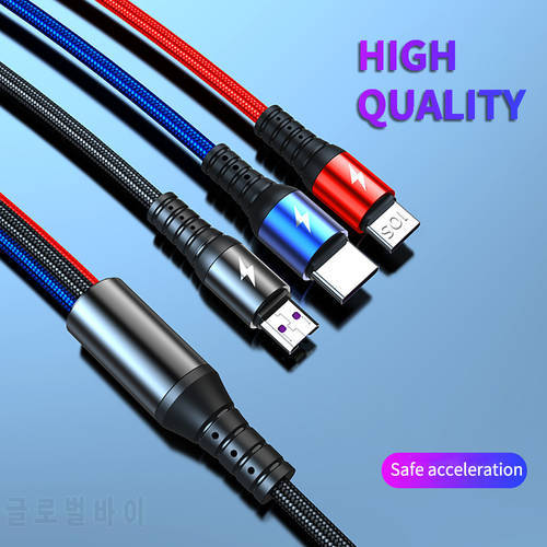 3-in-1 Charging Cable Charger Lphone 11 Iphone Charger Phone Accessories Usb C CableUsb Iphone Accessories Iphone 12 Pro Max