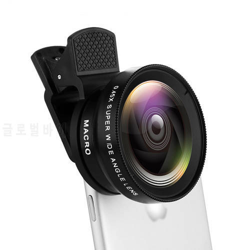 2 Functions Mobile Phone Lens 0.45x Wide Angle Len & 12.5X Macro HD Camera Lens For iPhone 12 11 6 7 8 XS Huawei Xiaomi Samsung