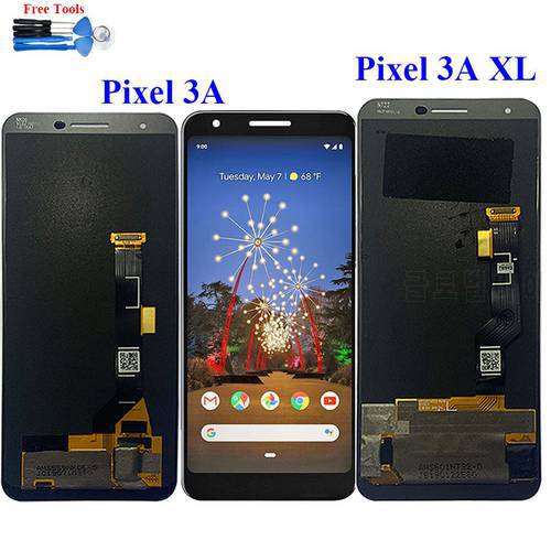 100% Tested For Google Pixel 3A LCD Display Screen Touch Digitized Assembly Replacement 3AXL For Google 3A XL Pixel G020F LCD