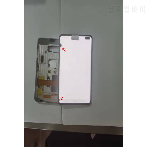 Original S10+ AMOLED LCD For SAMSUNG Galaxy S10 Plus G975 SM-G9750 G975F LCD Display Touch Screen Digitizer Assembly With defect