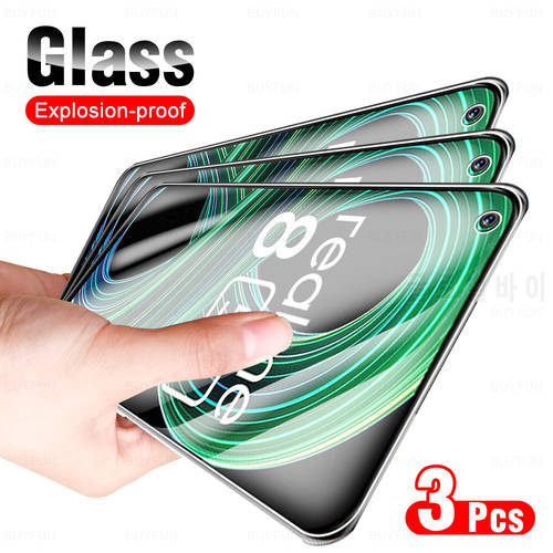 3Pcs HD Screen Protector Tempered Glass For OPPO Realme 8 5G 4G 8Pro Pro V13 Narzo30 Realme8 Protective Film On For 6.5