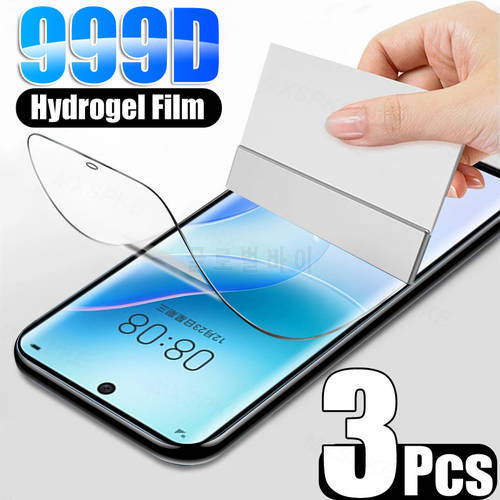 3Pcs Hydrogel Film For Huawei Nova 8 7 6 SE 7i Screen Protector For Huawei Nova 8 7 Pro 5 5i 5T 4 4E 3 3i Film Full Protective