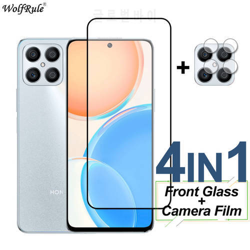 Full Cover Tempered Glass For Honor X8 X7a X6S X9 50 Lite Huawei Nova Y61 Y90 Y70 9 SE 8i Screen Protector Camera Film Honor X8