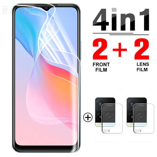 4 in 1 Hydrogel Film For Vivo Y21 Screen Protector films for Vivo Y21 Y21s Y33s Y53s 4G Y52 Y72 5G Protective film not glass