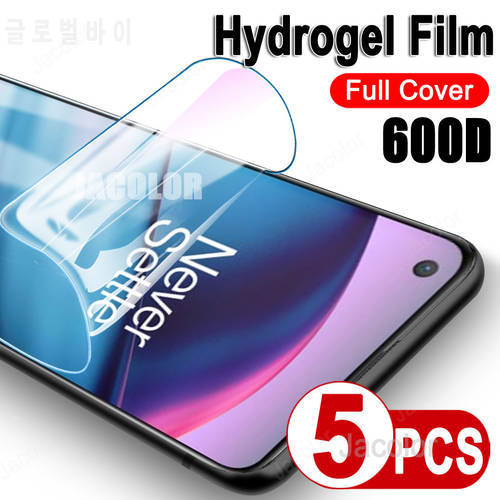 5PCS Hydrogel Safety Film For Oneplus Nord 2 200 100 10 5G Screen Protector For One Plus 9 9r 8 8t Pro Gel Soft Film Not Glass