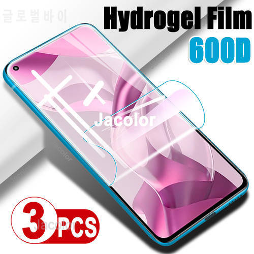 3PCS Screen Protector For Xiaomi Mi 11 Lite NE 5G Ultra Pro Water Gel Film Mi11Lite Hydrogel Protective Film Not Tempered Glass