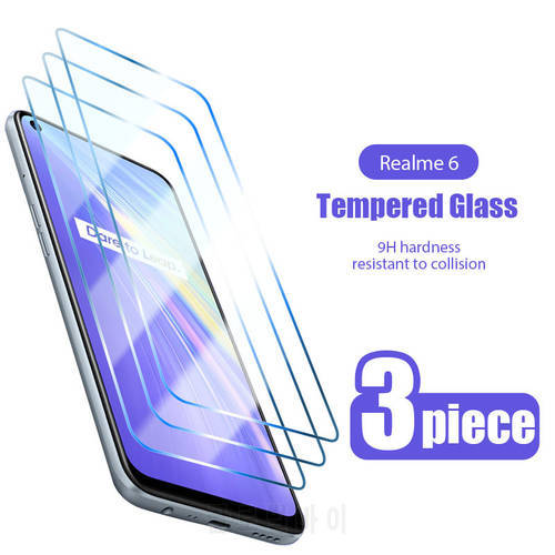 3PCS Tempered Glass On Realme X2 X3 X7 X50M 5G Pro XT Lite Screen Protector On Realme Narzo 20A Q2 Pro Q2i 10A V5 V3 U1 HD Glass