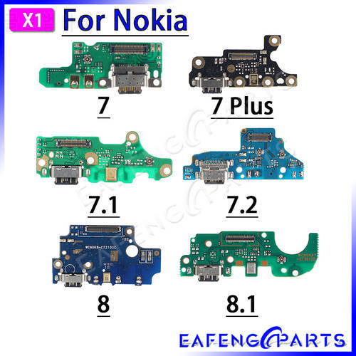 1 Pce USB Charger Port Jack Dock Connector Flex Cable For Nokia 7 Plus 7.1 7.2 8 8.1 Charging Board Module