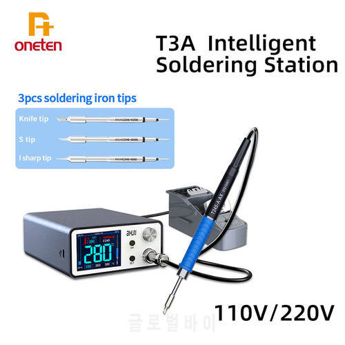 AIXUN T3A Intelligent Soldering Station T12 T245 936 Solder Iron Pen Holder T245 Handle Soldering Iron Tips Welding Iron Station
