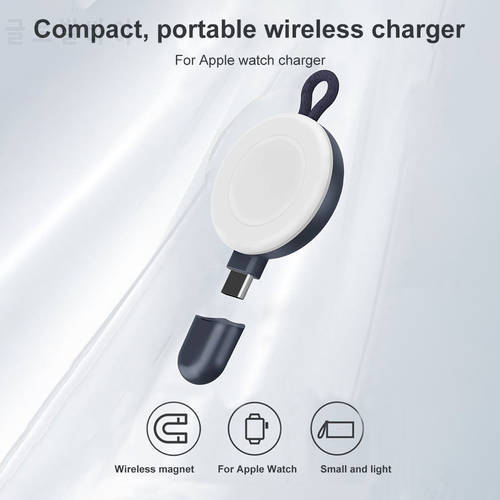 Wireless Charger For Apple Watch 7 6 5 4 3 Se Series IWatch Accessories Portable USB Charging Dock Station Apple Watch Charger