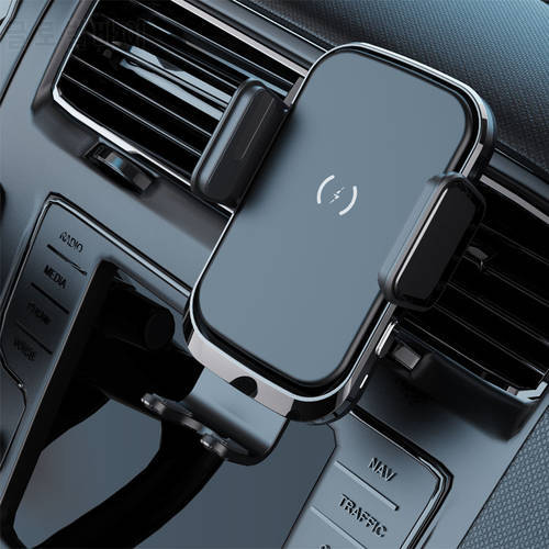 2020 NEW Touch Control Smart Sensor 10W 15W Qi Fast Charging Automatic Car Mount Wireless Car Charger Qc 3.0 Fast Charger TYPE-C