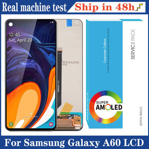 100% Original 6.3&39&39 Display for Samsung Galaxy A60 A606 A6060 Full LCD Touch Screen Digitizer Assembly Repair Parts