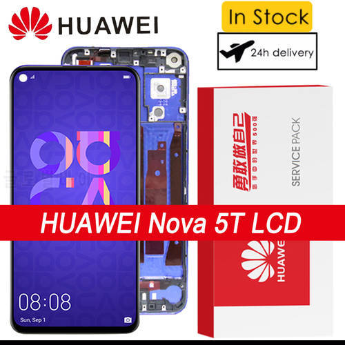 100% Original 6.26&39&39 Display for Huawei Nova 5T YAL-L21 L61A L61D L71A LCD Touch Screen Digitizer Assembly Replacement Parts