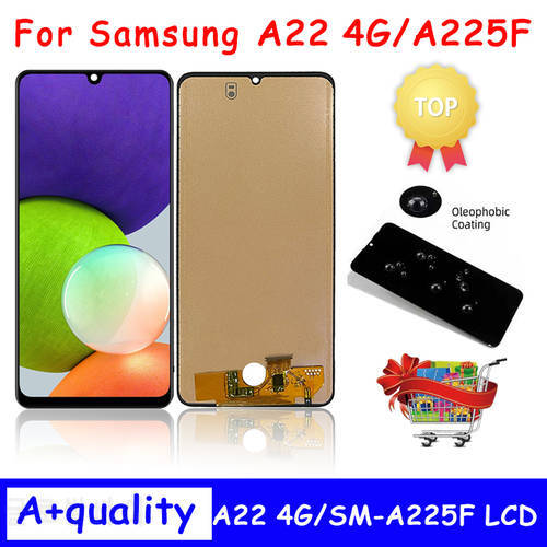 100% Test For Samsung Galaxy A22 4G LCD A225F SM-A225F SM-A225F/DS Display Touch Panel Screen Digitizer For Samsung A225 LCD
