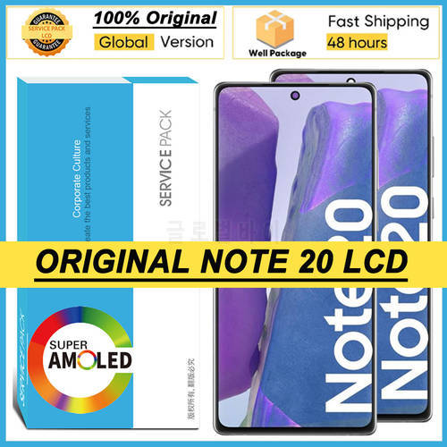 100% Original 6.7&39&39 Display For Samsung Galaxy Note 20 N980 N980F SN980F/DS LCD Display Touch Screen Digitizer Repair Parts