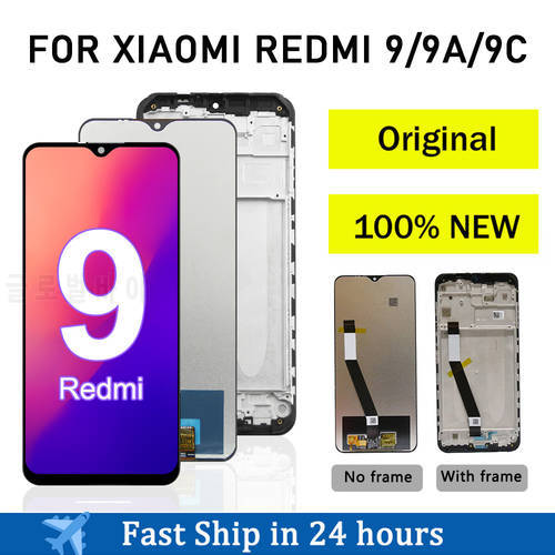 Original For Xiaomi Redmi 9 9A 9C LCD Display Touch Screen Digitizer Assembly Replacement Parts For Redmi 9 M2004J19AG M2004J19C