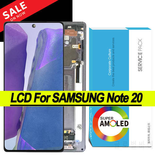 100% Original 6.7&39&39 AMOLED Display for Samsung Galaxy Note 20 N980 N980F SN980F/DS LCD Touch Screen Digitizer Repair Parts