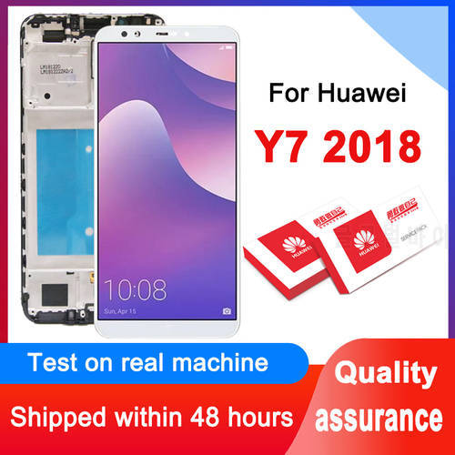 100% Tested 5.99&39&39 LCD For Huawei Y7 2018 LCD / Y7 Pro 2018 Display Touch Screen Digitizer Assembly For Y7 Prime 2018 LCD Panel