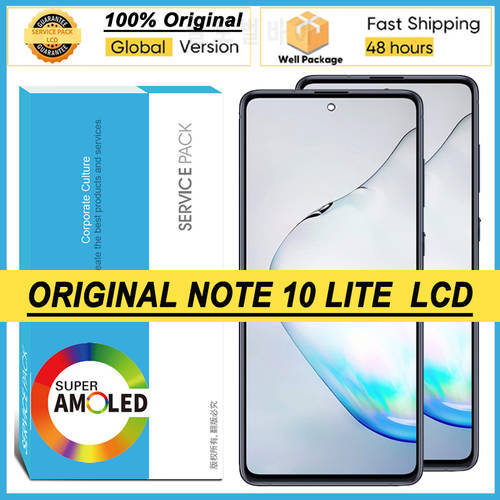 100% Original 6.7&39&39 AMOLED Display for Samsung Galaxy Note 10 lite N770F LCD Touch Screen Digitizer Assembly Repair Parts