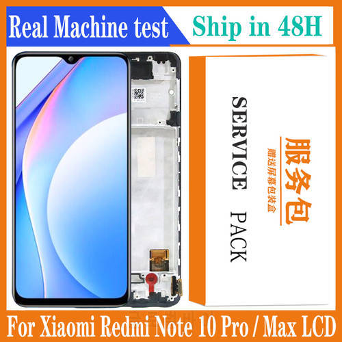 6.67&39&39 Replacement For Xiaomi Redmi note 10 Pro Display Touch Screen Digitizer Assembly For Xiaomi Redmi Note 10 pro max LCD