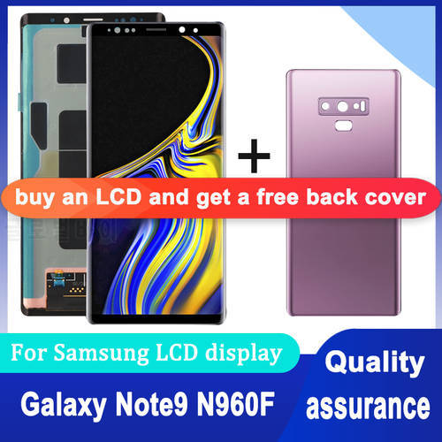 Original 6.4&39&39 Super AMOLED For Samsung Galaxy Note9 Note 9 Display Touch Screen Digitizer Assembly N9600 N960F LCD